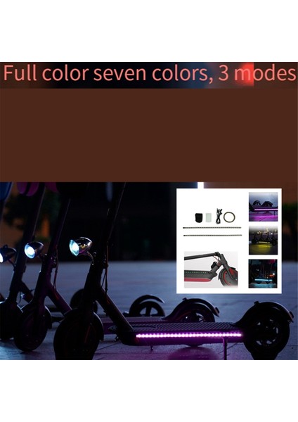 Elektrikli Scooter LED Şerit Işık, Gece Bisikleti Renkli Lamba Su Geçirmez Scooter Aksesuarları M365/PRO Için (Yurt Dışından) modelleri