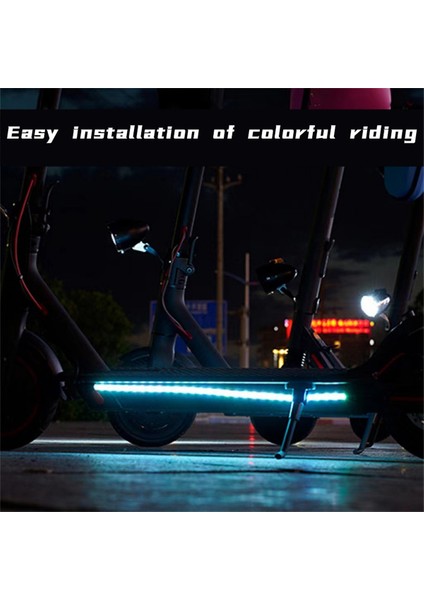 Elektrikli Scooter LED Şerit Işık, Gece Bisikleti Renkli Lamba Su Geçirmez Scooter Aksesuarları M365/PRO Için (Yurt Dışından) fırsatları