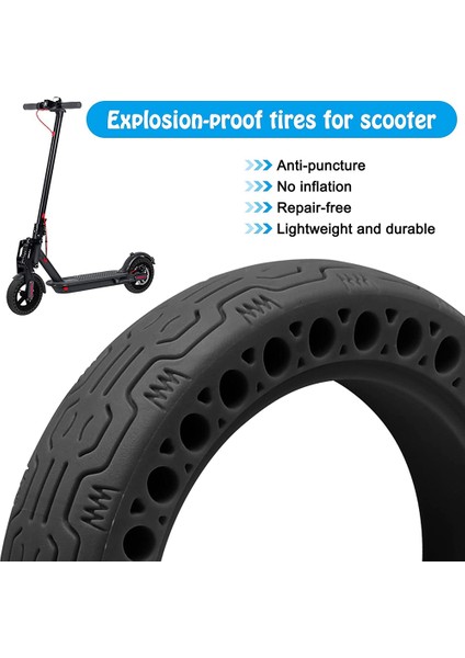 Elektrikli Scooter Lastikleri M365 / V2 Için Petek Yedek Lastikler, 8,5 Inç Katı Lastik (Yurt Dışından) fırsatları