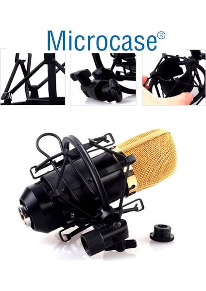 Yayın Stüdyo İçin Mikrofon Tutucu Plastik Shock Mount - AL4725