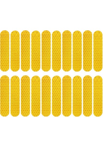 20 Adet Yansıtıcı Çıkartmalar Su Geçirmez Uyarı Şeridi Gece Yansıtıcı Çıkartmalar Max G30 Elektrikli Scooter (Yurt Dışından)