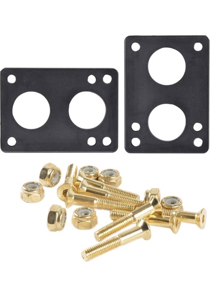 2 Adet Kaykay Yükseltici Ped Longboard Kauçuk Yükselticiler Pedleri 8 Adet 29MM Kamyon Vidaları Seti (Yurt Dışından)