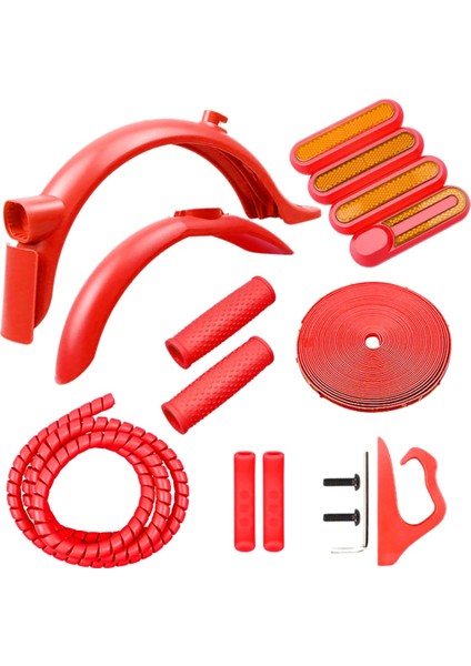 M365 1s Pro 2 Scooter Hattı Borusu Için Renkli Çamurluk Kiti Çarpışma Önleyici Şerit Gidon Kavrama (Yurt Dışından) modelleri