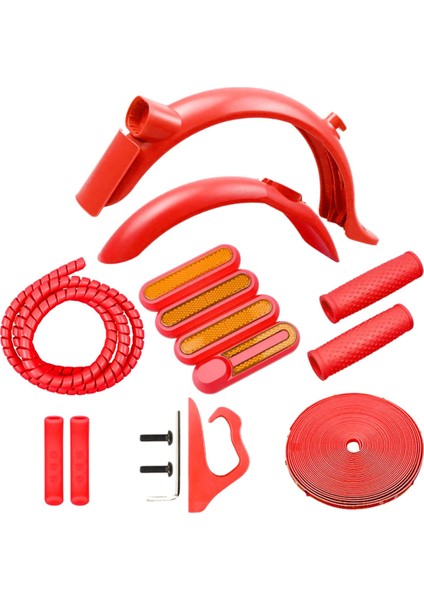 M365 1s Pro 2 Scooter Hattı Borusu Için Renkli Çamurluk Kiti Çarpışma Önleyici Şerit Gidon Kavrama (Yurt Dışından) fırsatları