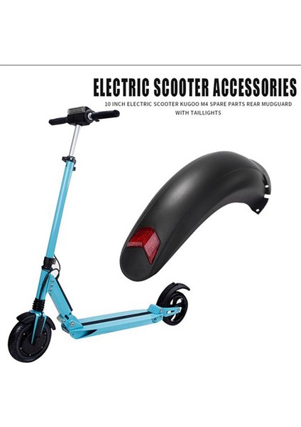 Scooter Aksesuarları Için Arka Lambalı 10 Inç Elektrikli Scooter Arka Koruma (Yurt Dışından)