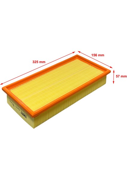 Peugeot 406 1.8, 1.9 D, 2.0, 2.0 Hdi, 2.2 Hdi, 3.0 1995-2004 Hava Filtresi fiyatları