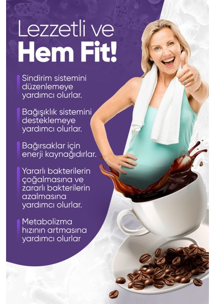 Fitcoffee Prebiyotik,Hindiba Ve Menengiç Kahvesi 30x10gr