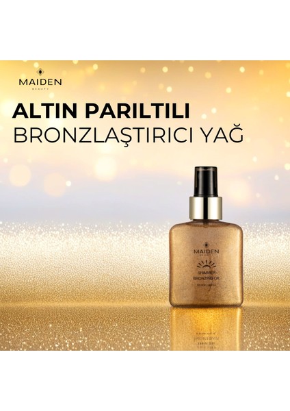 Yoğun Bronzlaştırma Etkili Altın Parıltılı Bronzlaştırıcı Yağ 100 ml indirimleri
