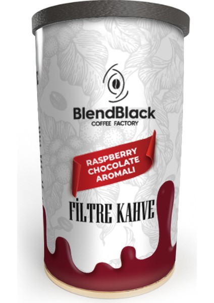 Filtre Kahve Raspbery Chocolate Flavored 250 gr Teneke Kutu