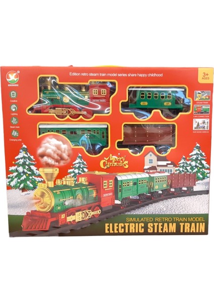 Oyuncak Buharlı Yılbaşı Treni Noel Treni