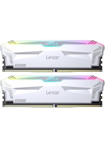 32GB (2x 16GB) Ddr5 6400MHZ CL32 Rgb Dual Kıt Pc Ram Ares LD5EU016G-R6400GDWA Beyaz