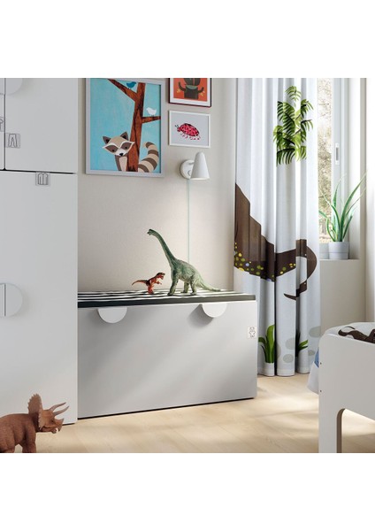 Saklama ünitesi-bank, beyaz-gri, 90x50x48 cm fiyatları