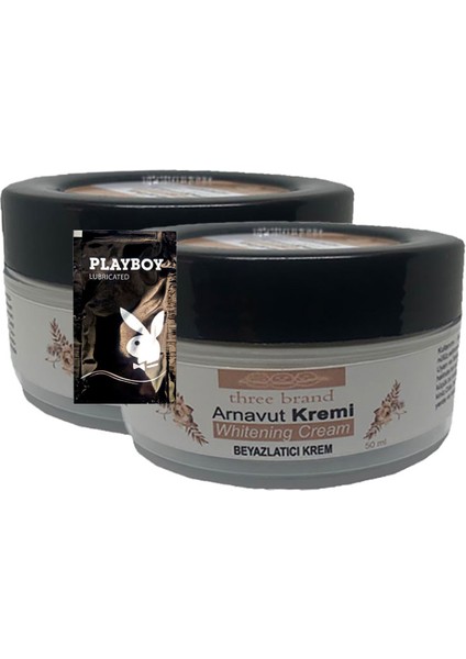 Arnavut Kremi 2li Adet Whitens Cream Aklık Kremi LFHX0381 50 ml + 1 Adet Jel Hediye