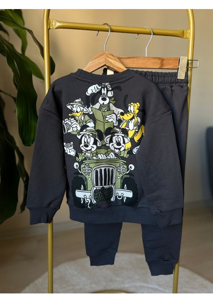Antrasit Gri Mickey ve Arkadaşları Eşofman Takımı fiyatları