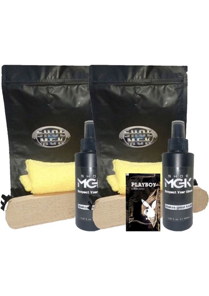 Shoe LFHX0293 Mgk 2 Tane Ayakkabı Temizleyici Sprey Yanında Bez ve Fırça + Yanında Jel