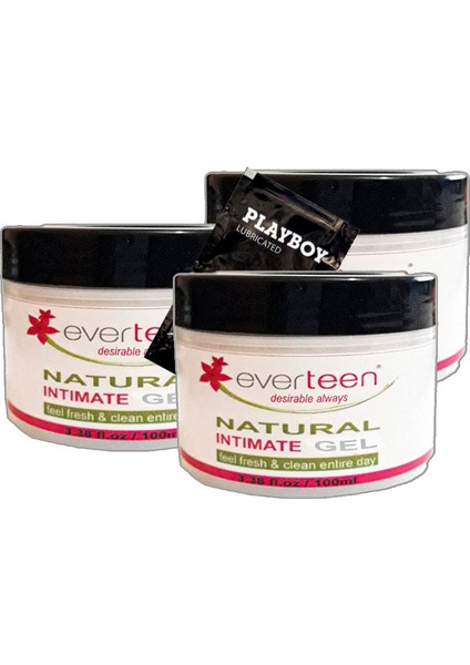 Bayan Natural Intimate Gel 3ADET 100 ml LFHX0329 Hijyenjelii Feel Fresh & Clean Entire Day + Yanında Jel
