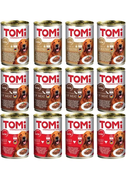 Karışık Konserve Yetişkin Köpek Maması 400GR 12LI