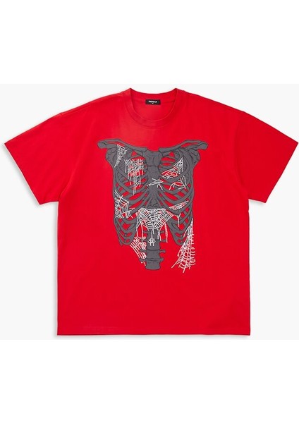 F21 İskelet Baskılı Tişört