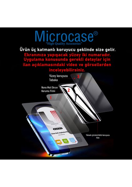 Oneplus 13 ile Uyumlu Tpu Nano Mat Ekran Koruma Filmi EKM107 modelleri