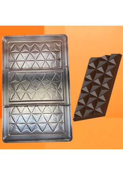 Polikarbon Klasik Tablet Çikolata Kalıbı 88 gr | ML-1021