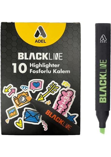 Bl Fosforlu Kalem Sarı 10'lu 2201000128000