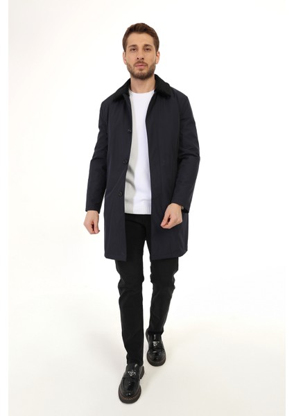 Regular Içi Kürklü Lacivert ( Çıkarılabilir Iç Kürk ve Yaka Kürk ) Dizüstü Kaban fiyatları