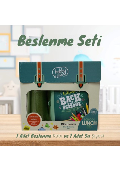 Yeşil Çocuk Beslenme Kabı Set*içme Şişesi´le* Erken Çocuk*bölmeli*bölmeli Beslenme Kutusu modelleri