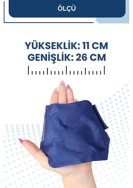 El ve Ayak Bileği Için Termojel Sıcak Soğuk Kompres Buz Jel Bandajı Kumaş Cırtlı Şişlik Giderici