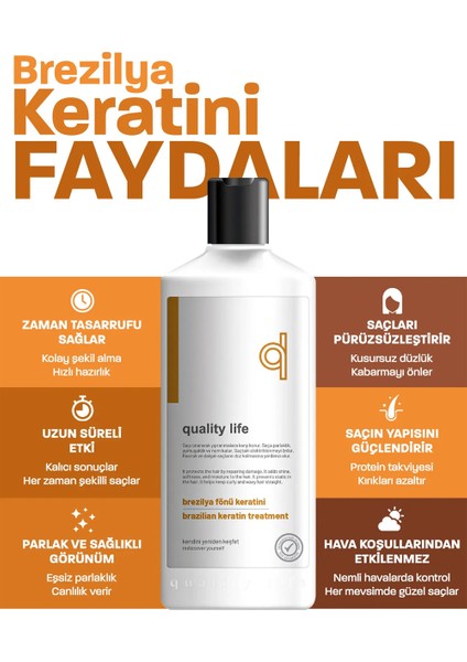 Ql Brezilya Fönü Keratini Kalıcı Saç Düzleştirici 300 ml