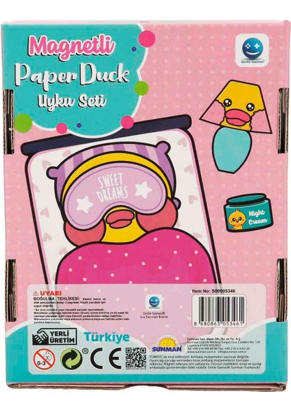 Magnetli Paper Duck Uyku Seti modelleri
