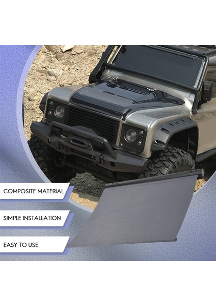 Yan Araba Çatı Üst Çadır Gölge Tente Yağmur Gölgelik Güneşlik Kamp Çadırı 1/10 Rc Paletli Araba Eksenel SCX10 Trx4,a (Yurt Dışından)
