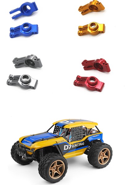 Metal Arka Hub Taşıyıcı Arka Saplama Aks Taşıyıcı 104009 12402-A Rc Araba Yükseltme Parçaları Aksesuarları, Gri (Yurt Dışından)