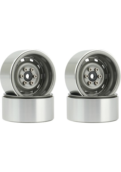 4 Adet 1.9 Metal Beadlock Tekerlek Göbeği Jant 1/10 Rc Paletli Eksenel SCX10 90046 AXI03007 Trx4 D90,2 (Yurt Dışından)