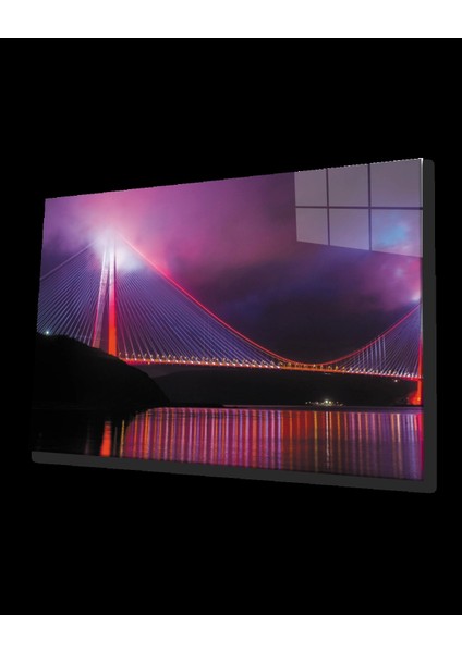 Istanbul Boğaz Köprüsü Cam Tablo