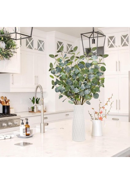 Yapay Çiçek Yeşil Okaliptus 90 cm 5dallı Uzun Dal Eucalyptus indirimleri