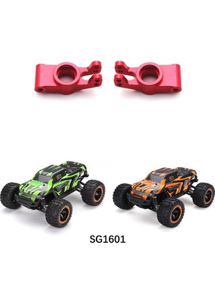 2 Adet Metal Arka Hub Taşıyıcı Tekerlek Koltuğu Hbx 16889 16890 SG1601 SG1602 1/16 Rc Araba Yükseltme Parçaları, Kırmızı (Yurt Dışından)