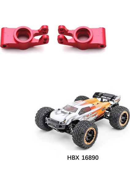 2 Adet Metal Arka Hub Taşıyıcı Tekerlek Koltuğu Hbx 16889 16890 SG1601 SG1602 1/16 Rc Araba Yükseltme Parçaları, Kırmızı (Yurt Dışından)