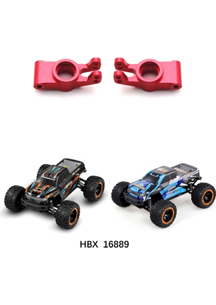 2 Adet Metal Arka Hub Taşıyıcı Tekerlek Koltuğu Hbx 16889 16890 SG1601 SG1602 1/16 Rc Araba Yükseltme Parçaları, Kırmızı (Yurt Dışından)