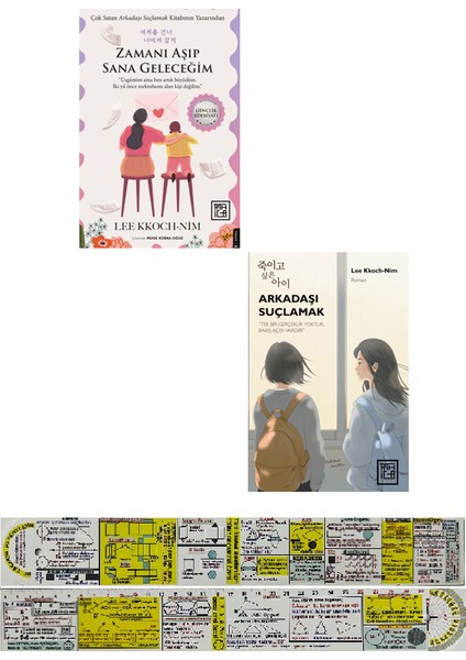 Zamanı Aşıp Sana Geleceğim + Arkadaşı Suçlamak 2 Kitap Set - Lee Kkoch-Nim + Cetvel