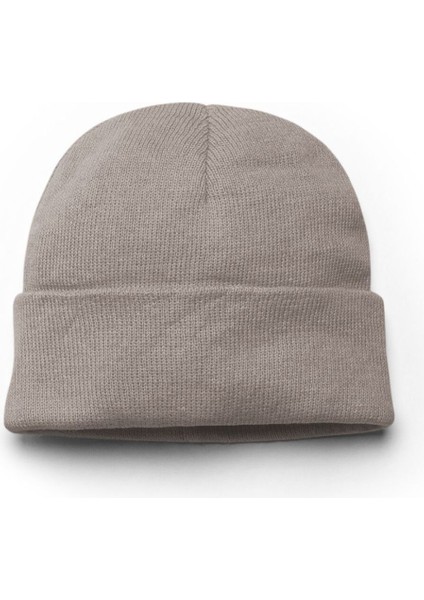 Unisex Düz Basic Katlamalı Kışlık Pamuk Yün Bere
