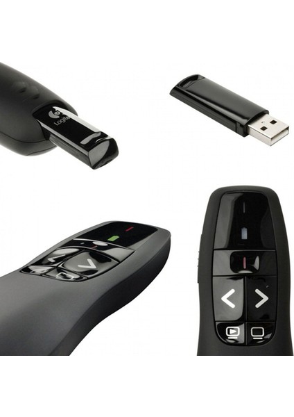 R400 2.4ghz Sunum Kumandası Kablosuz USB Alıcılı Promosyon Ürünü fırsatları