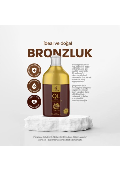 Yoğun Bronzlaştırıcı Yağ - Güneşsiz Bronzlaştırıcı - 110 ML