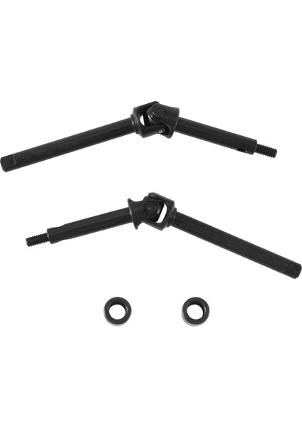 2 Adet 4mm Genişletilmiş Çelik Ön Aks Tahrik Mili Eksenel SCX24 1/24 Rc Paletli Araba Yükseltilmiş Parça Aksesuarları (Yurt Dışından)