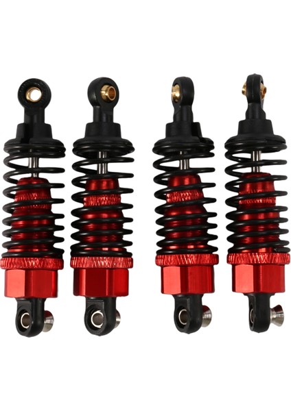 4 Adet Alüminyum Alaşımlı Amortisör Seti Tt-01 TT01 Tt-02 TT02 1/10 Rc Araba Yükseltme Parçaları, Kırmızı (Yurt Dışından)