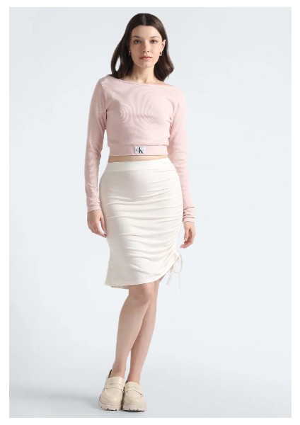 Side Gathering Skirt Etek