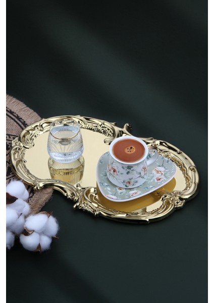 Artnova Karizma Desenli Kahve ve Sunum Tepsisi 1 Adet