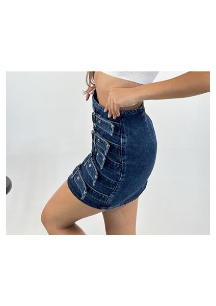 Kadın Jean Kot Etek