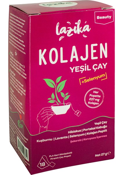 3'lü Set Kolajenli Yeşil Çay