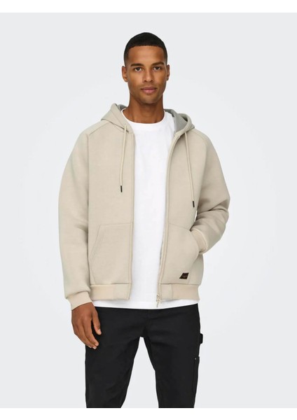 Bobbey Scuba Full Zıp Hoodıe Krem Erkek Sweatshirt 22031823 fiyatları