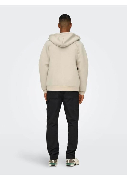 Bobbey Scuba Full Zıp Hoodıe Krem Erkek Sweatshirt 22031823 fırsatları